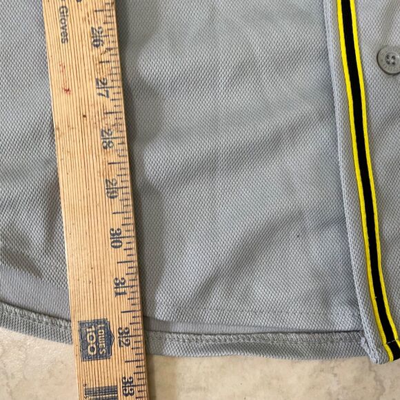 VTG Y2K 2XL Embroidered Fubu #05 sleeveless Jersey Gray/ Yellow - Picture 7 of 10